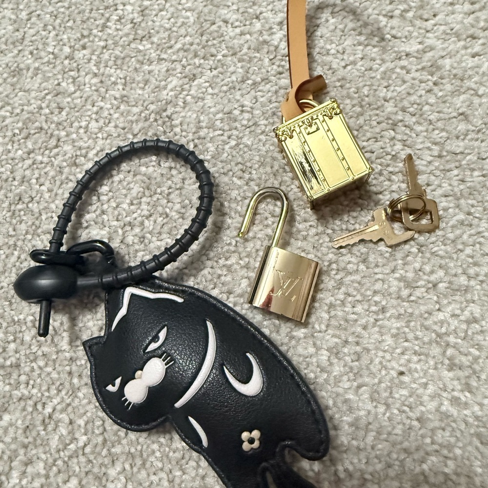 several keychains for a bag